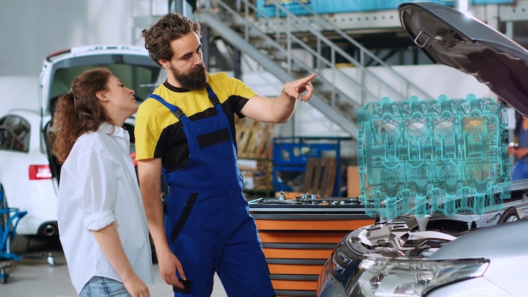Atelier mécanique nautique propre
